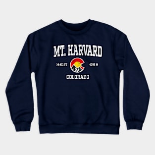 Mt Harvard Colorado 14ers Vintage Athletic Mountains Crewneck Sweatshirt